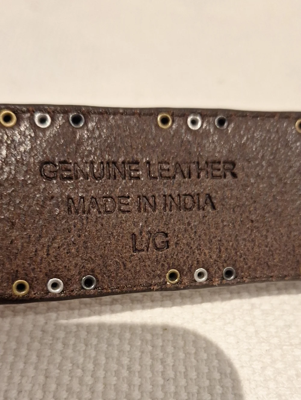 Shyanne Brown Tooled Leather Western BLANK Belt with Stud Accents